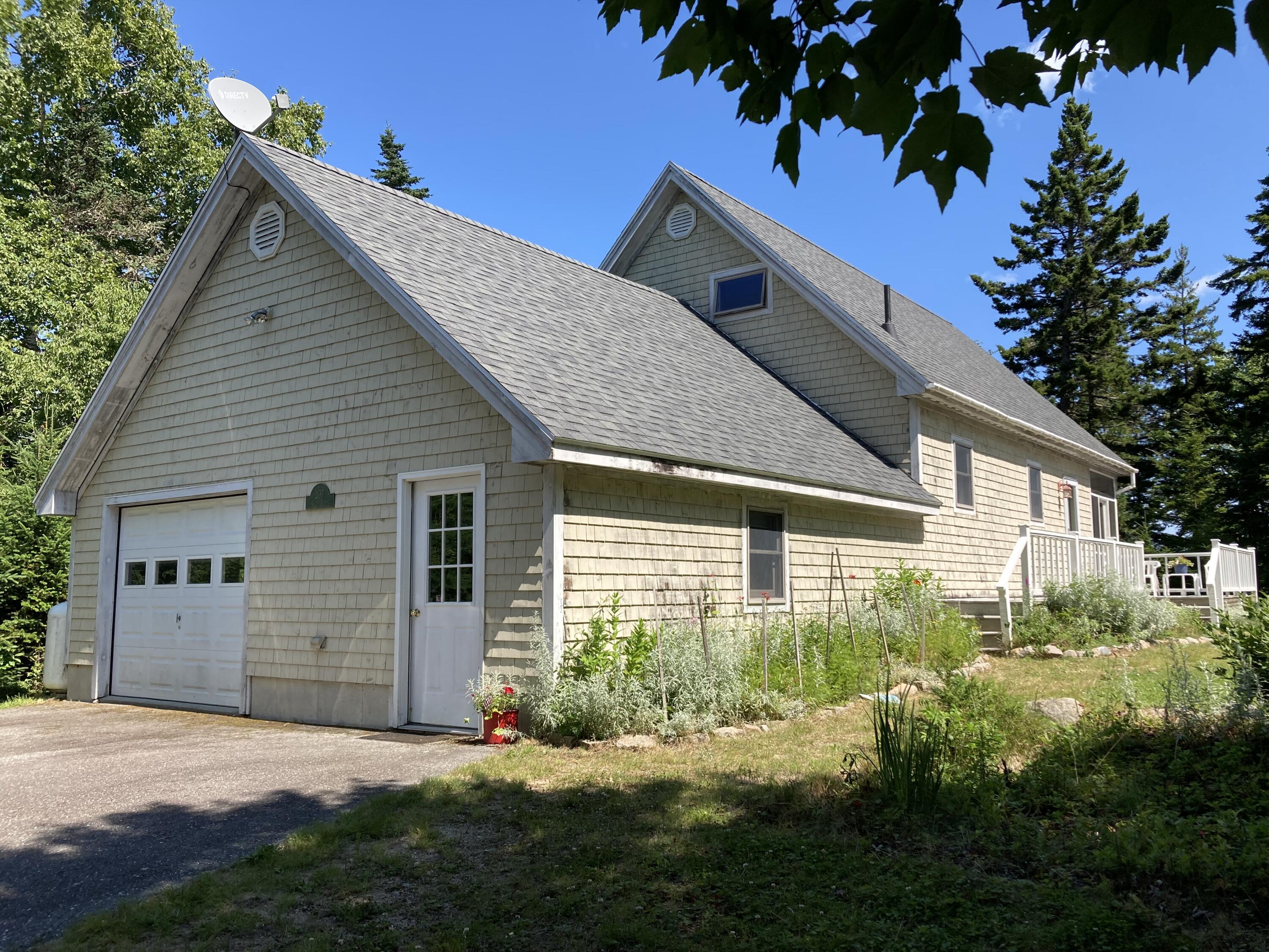 Approach from driveway.