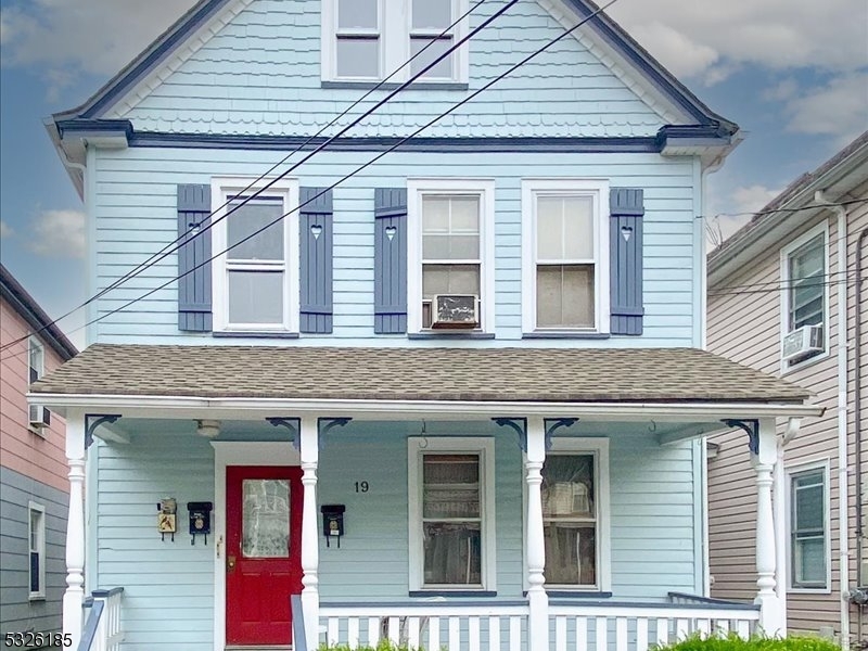 a front view of a house