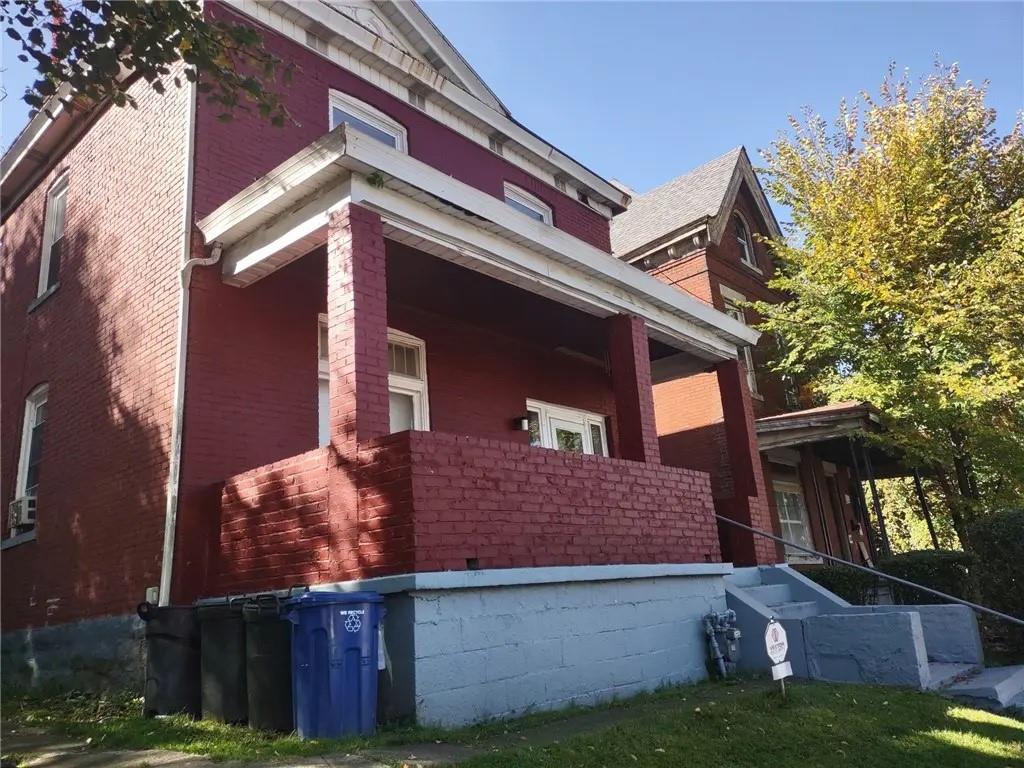 a front view of a house