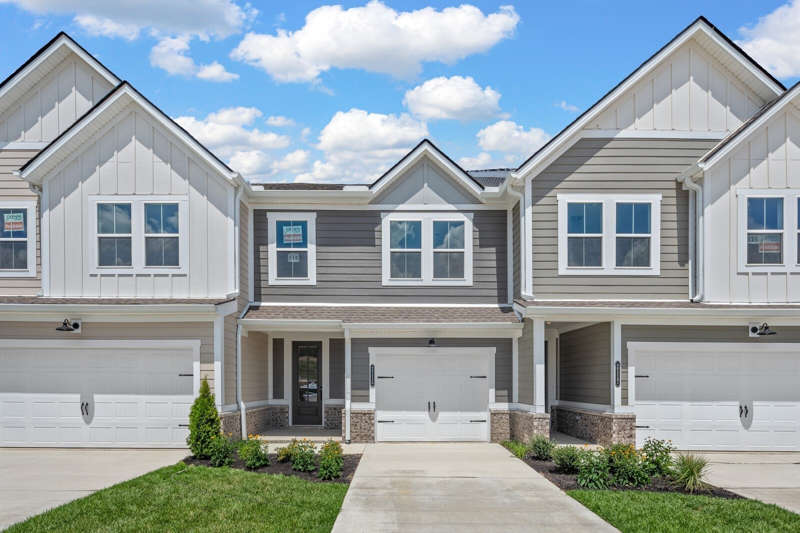 Photos of a completed Lawson townhome with one of many curated design collections!