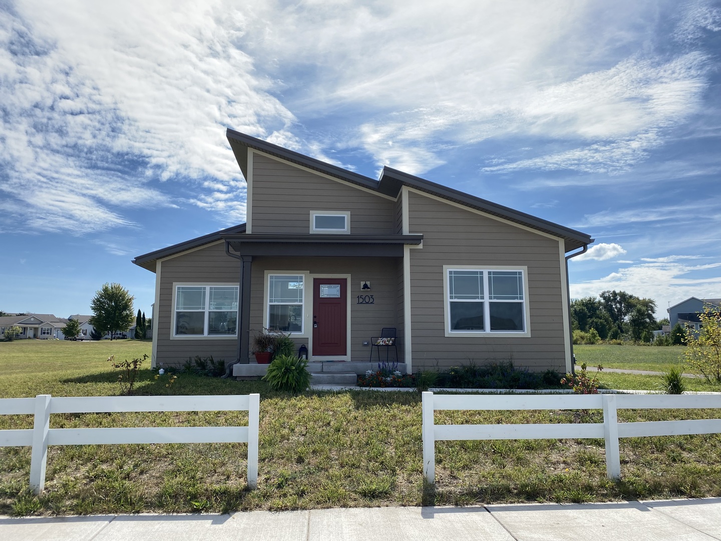 front view of house with a yard