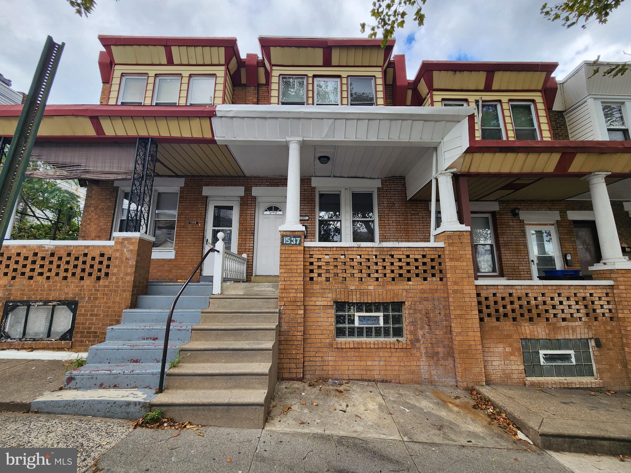 a front view of a house