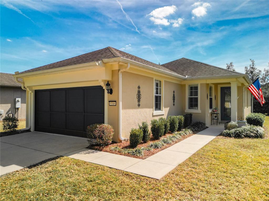 a front view of a house