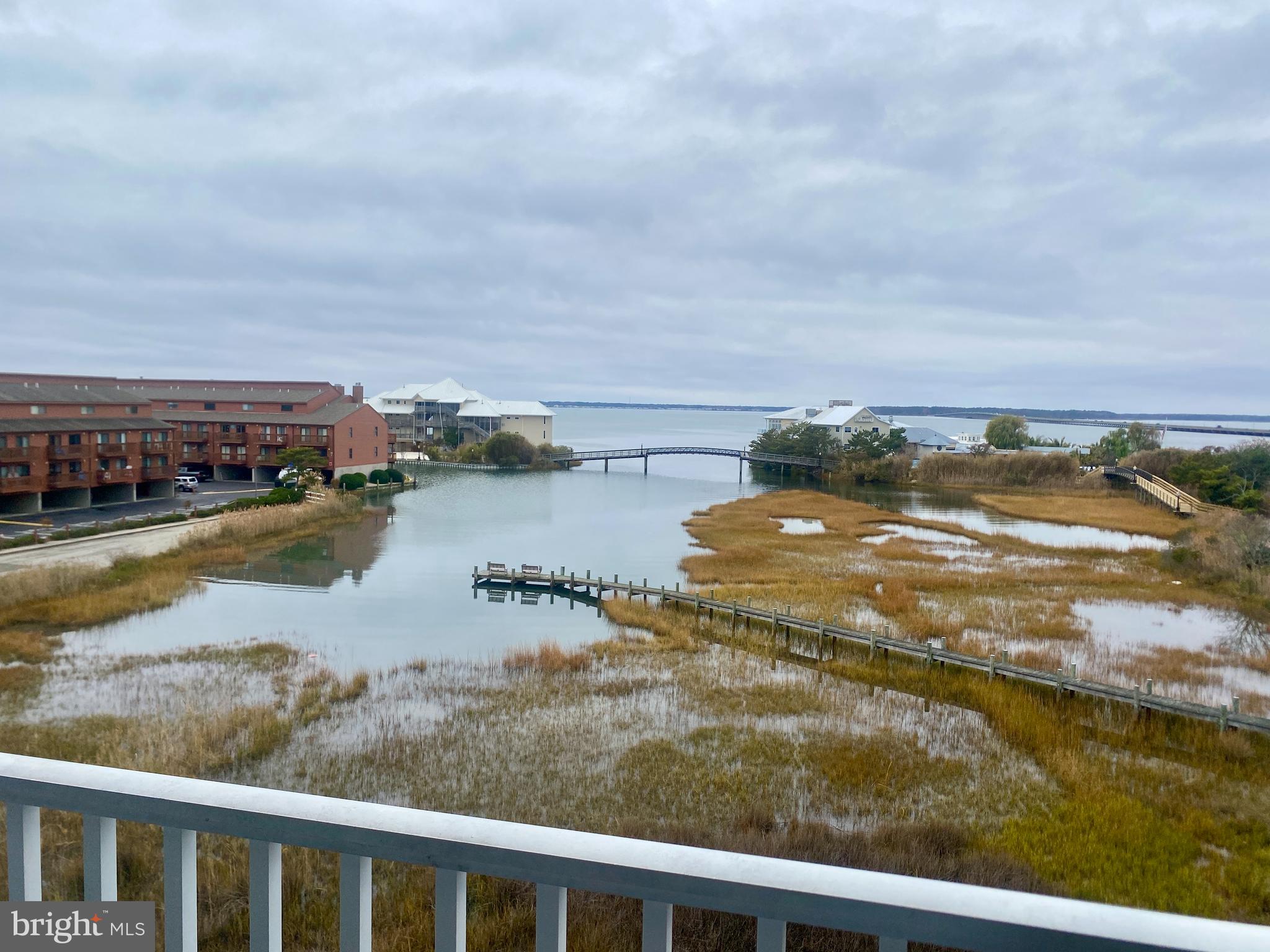 a view of a lake with houses