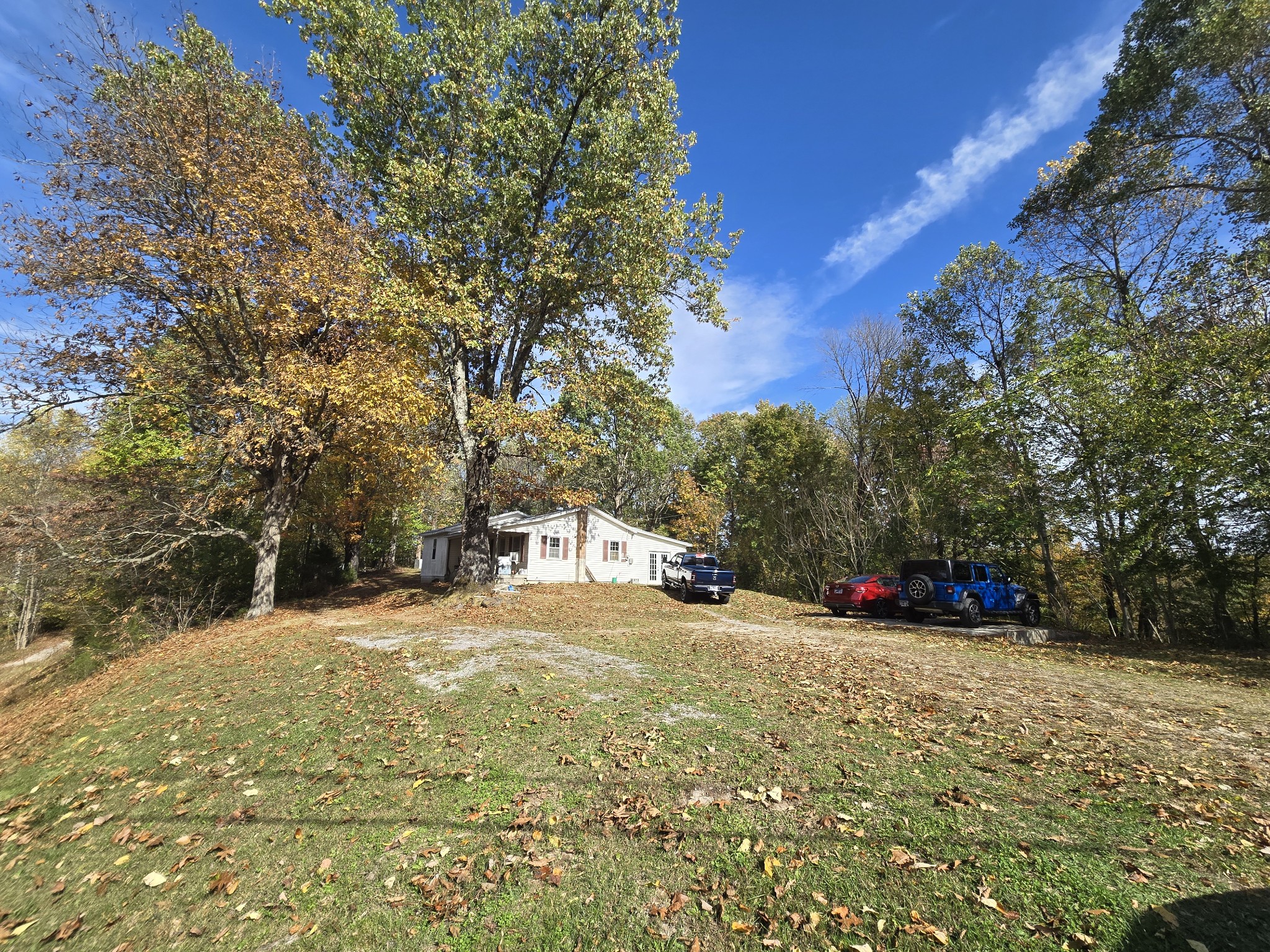 a view of outdoor space with trees