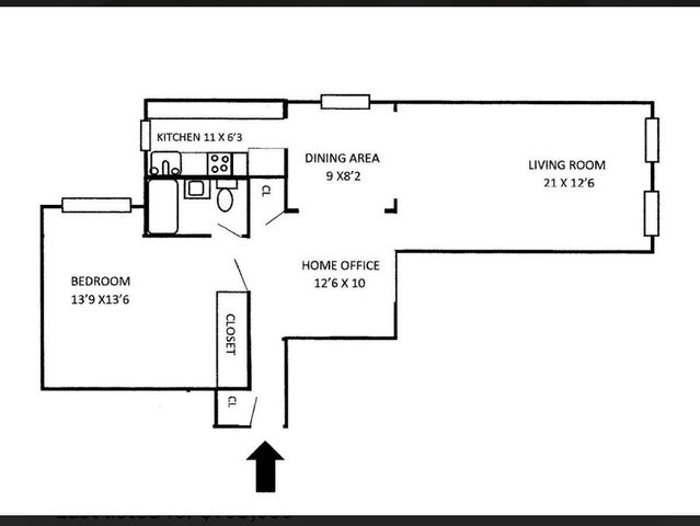 $4,300 | 310 West 55th Street, Unit 6D | Hell's Kitchen