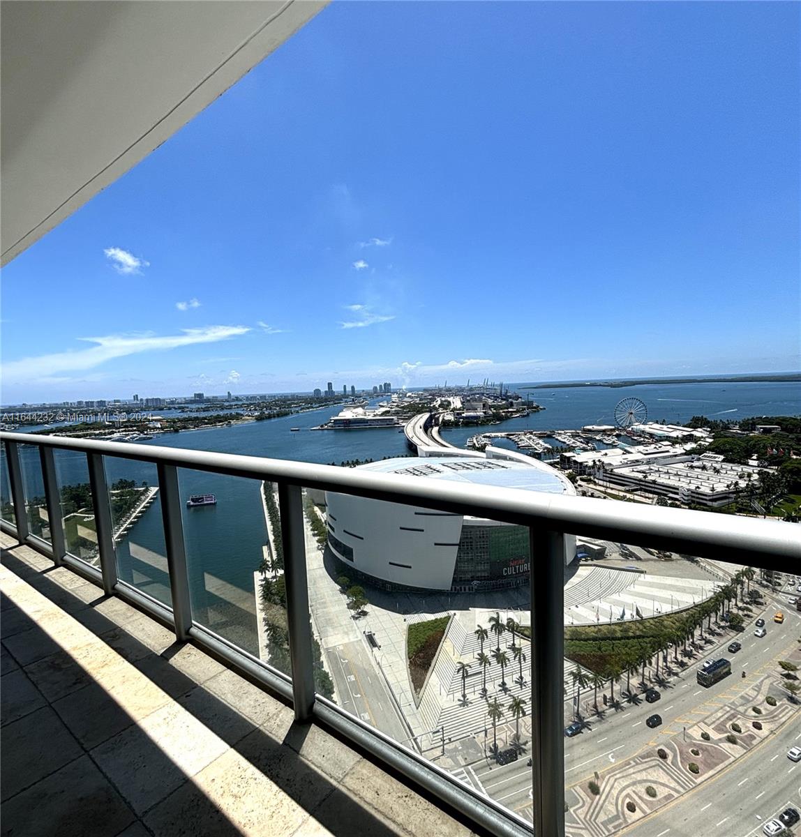 a view of a balcony with an outdoor space