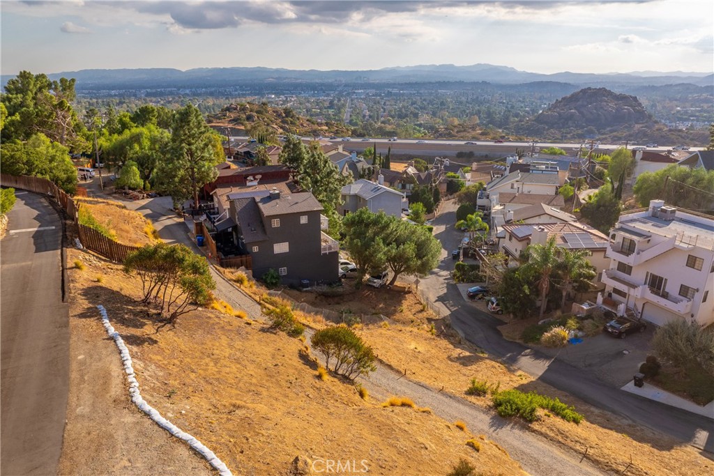 an aerial view of a city