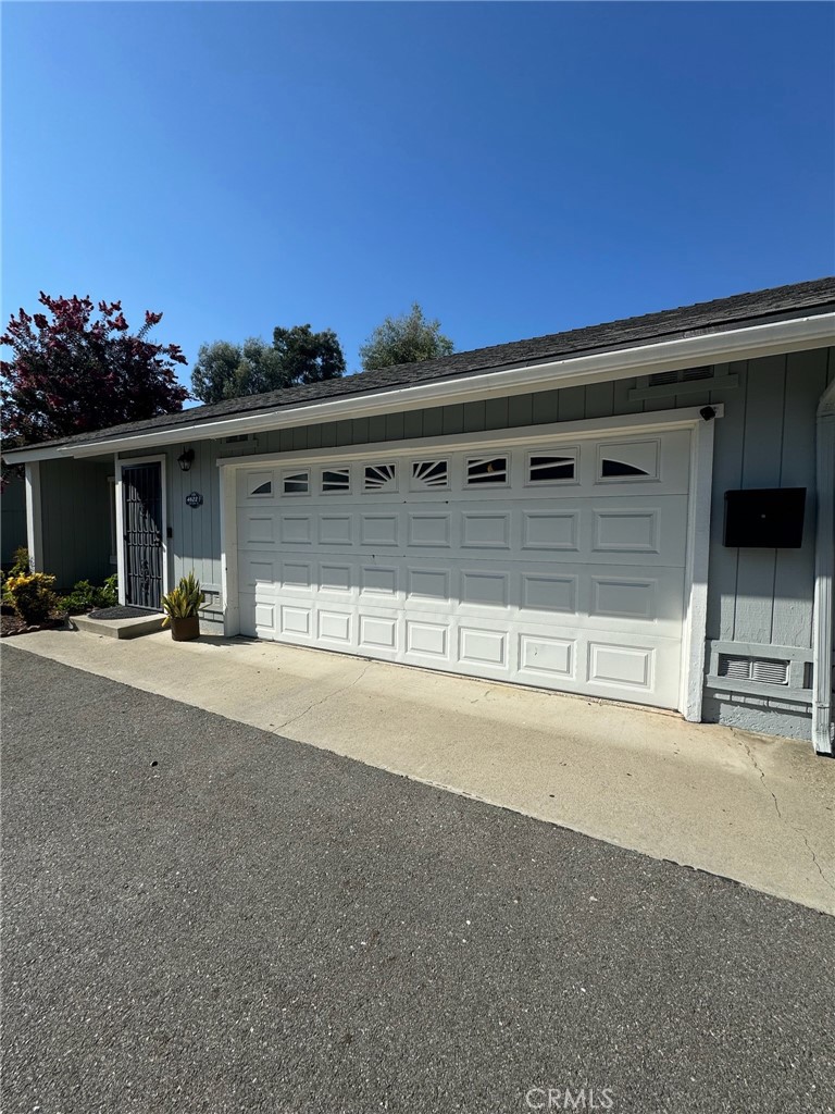 a view of a car garage