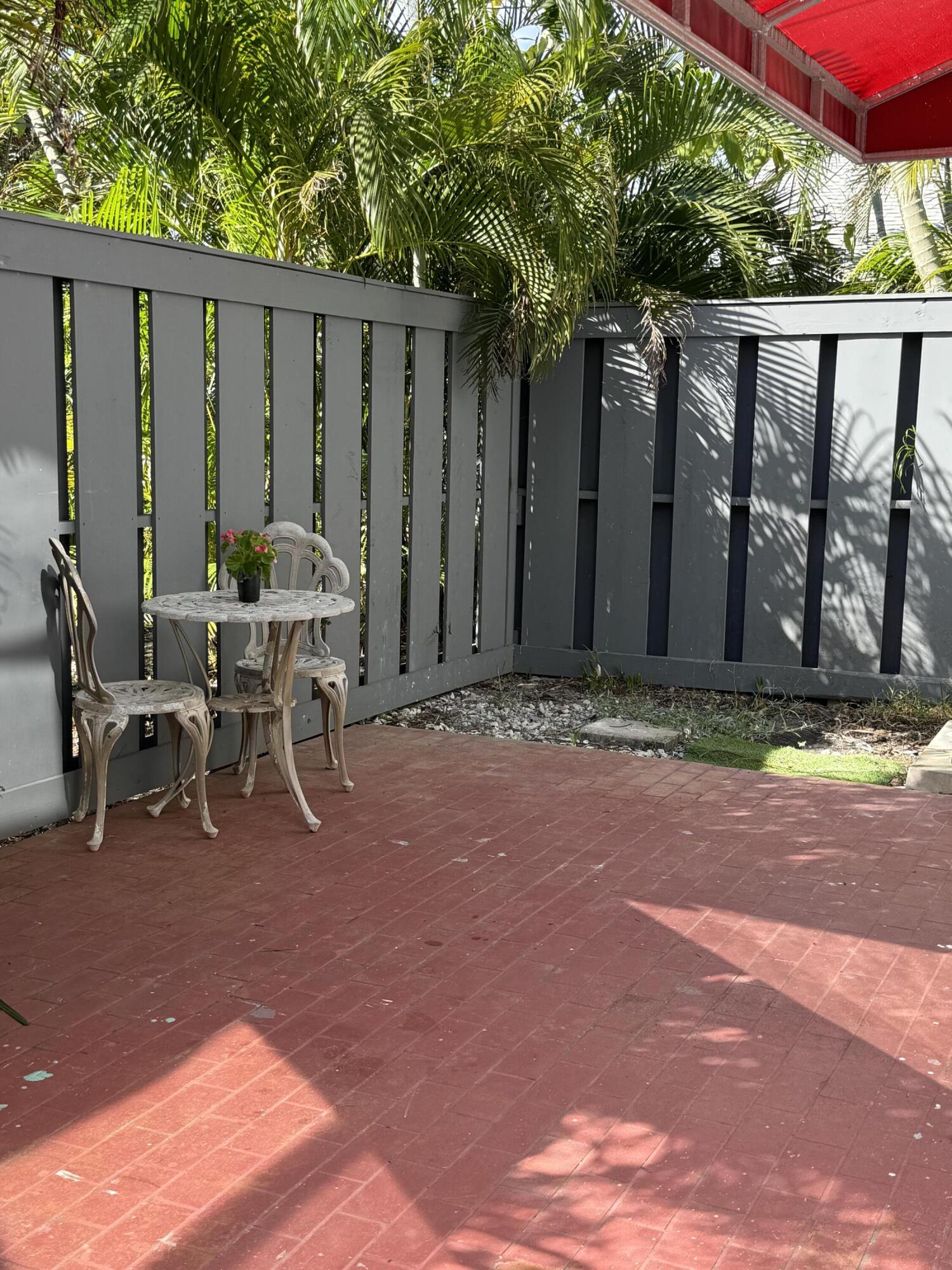 a view of outdoor space with seating area