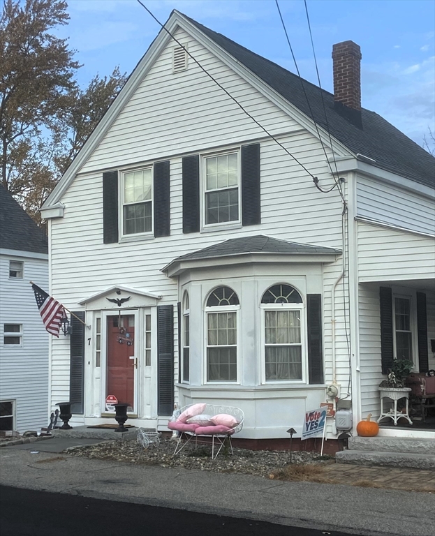 a front view of multiple houses