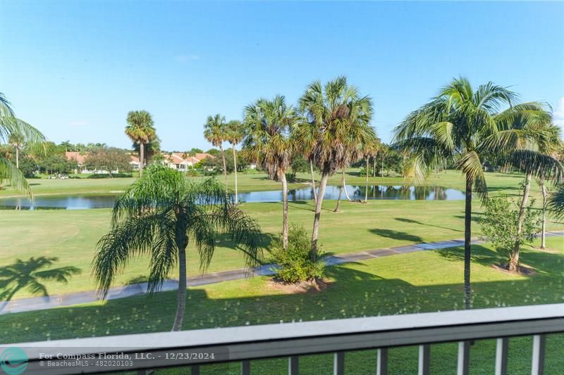 How about this view of the 17th Fairway from your balcony?!