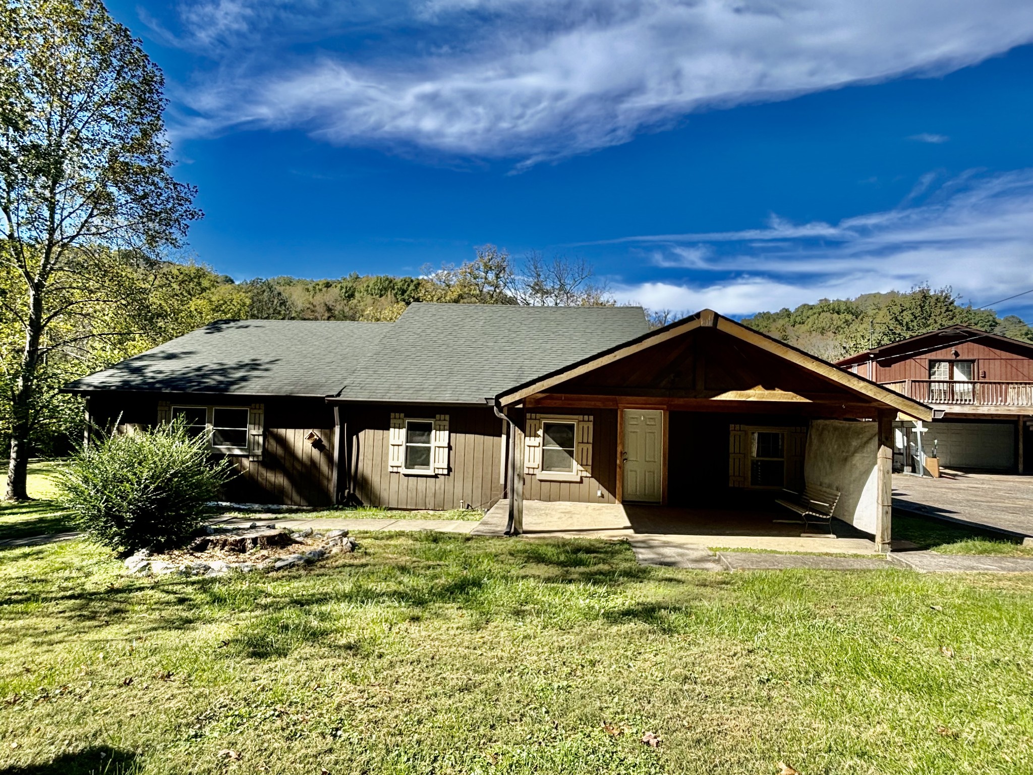 Professional pictures coming soon! This 4 BR, 2 BA home with almost 2000 sq. ft. has large rooms and sits on 1.28 acre lot.  Over 350 ft of Back Creek runs along this lot. (not in the flood zone).