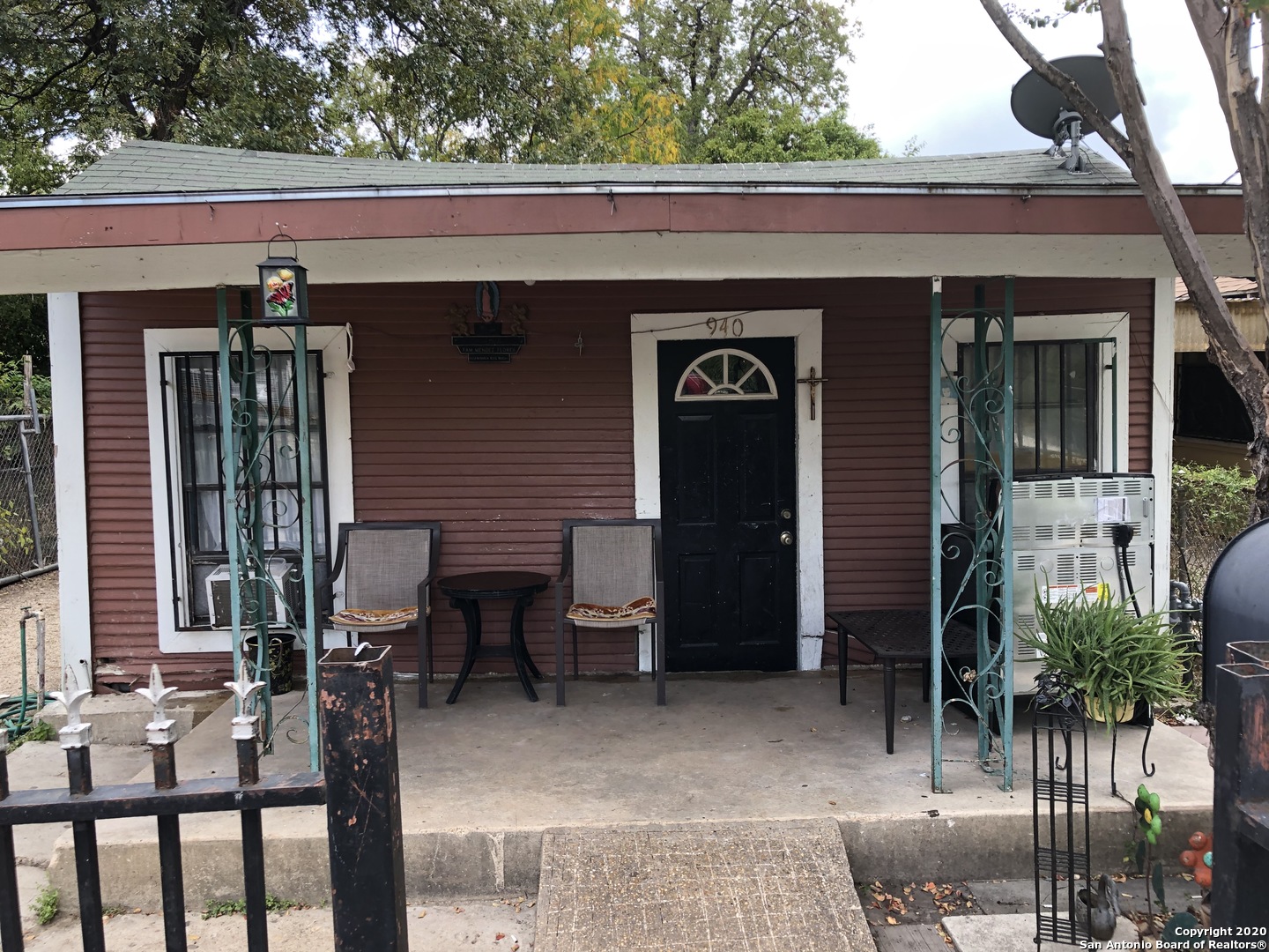 a view of a house with a patio