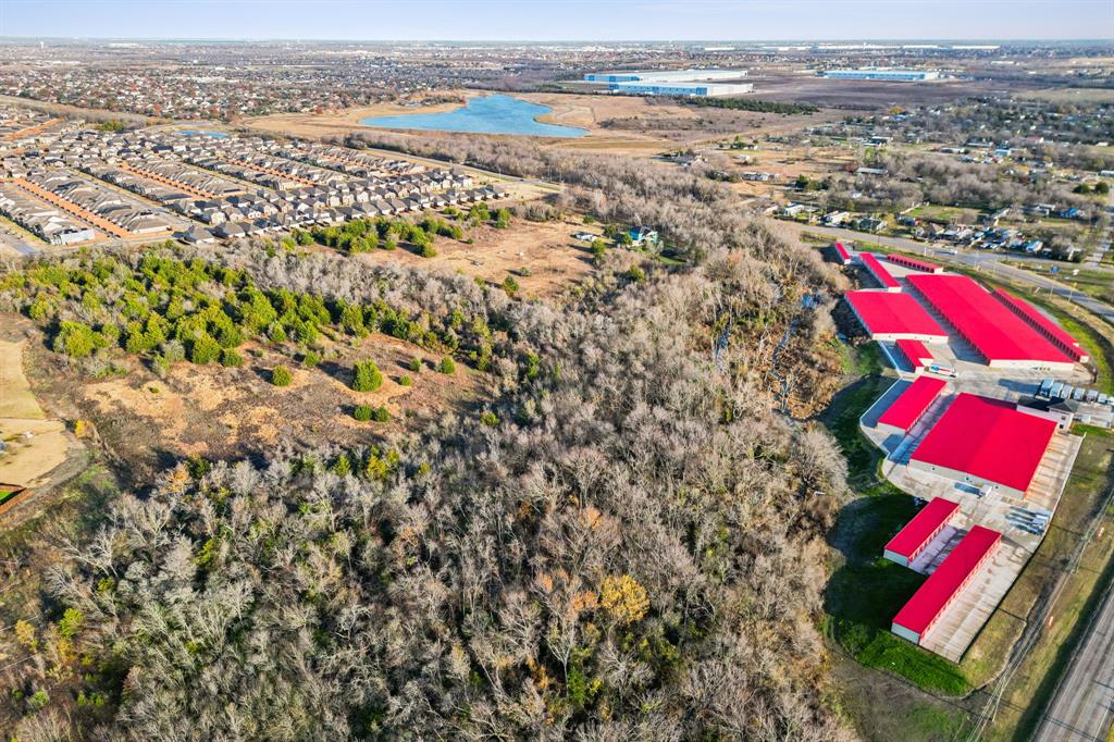 an aerial view of beach and residential houses