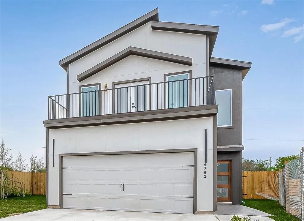 a view of a house with a balcony