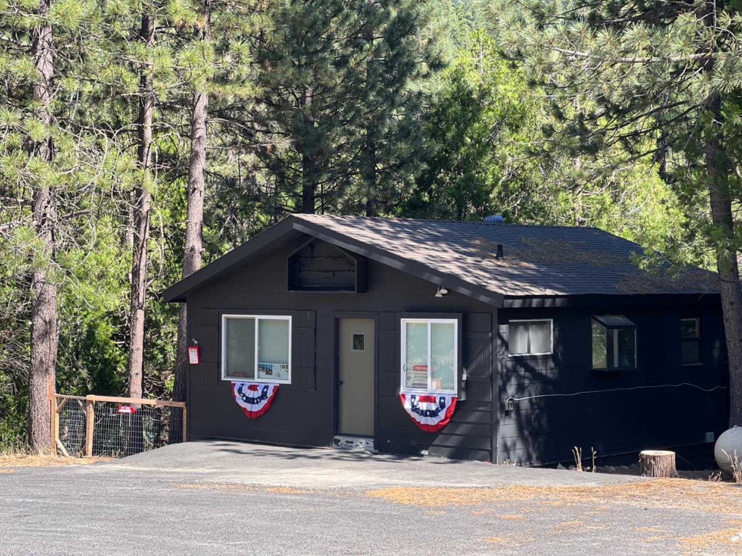 a front view of a house