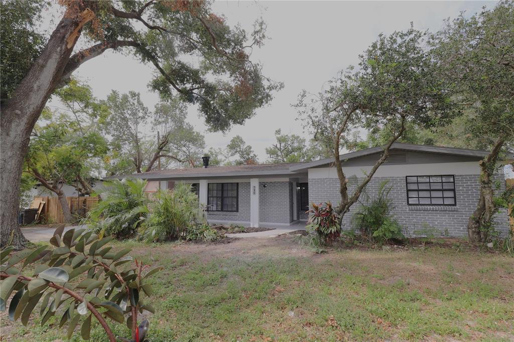 front view of house with a yard