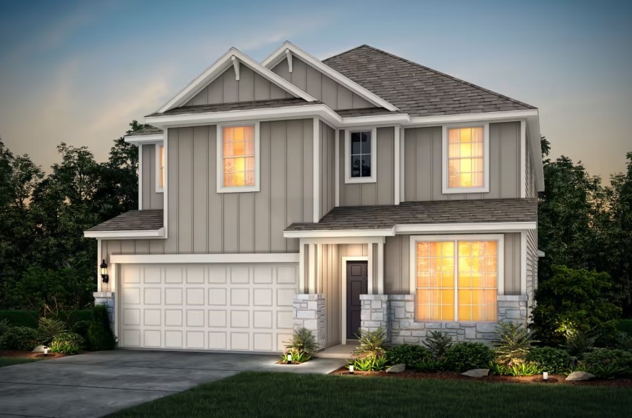 Pulte Homes, Riverdale elevation E, rendering