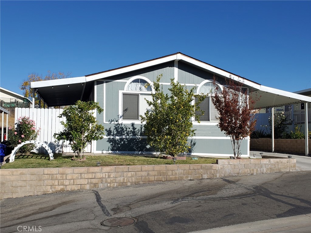 a front view of a house