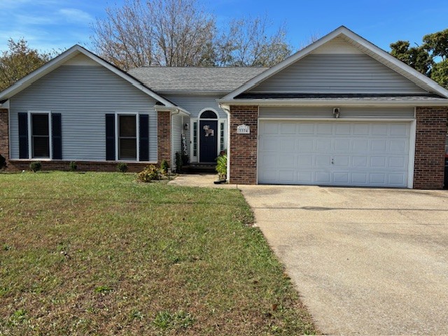 front view of a house with yard