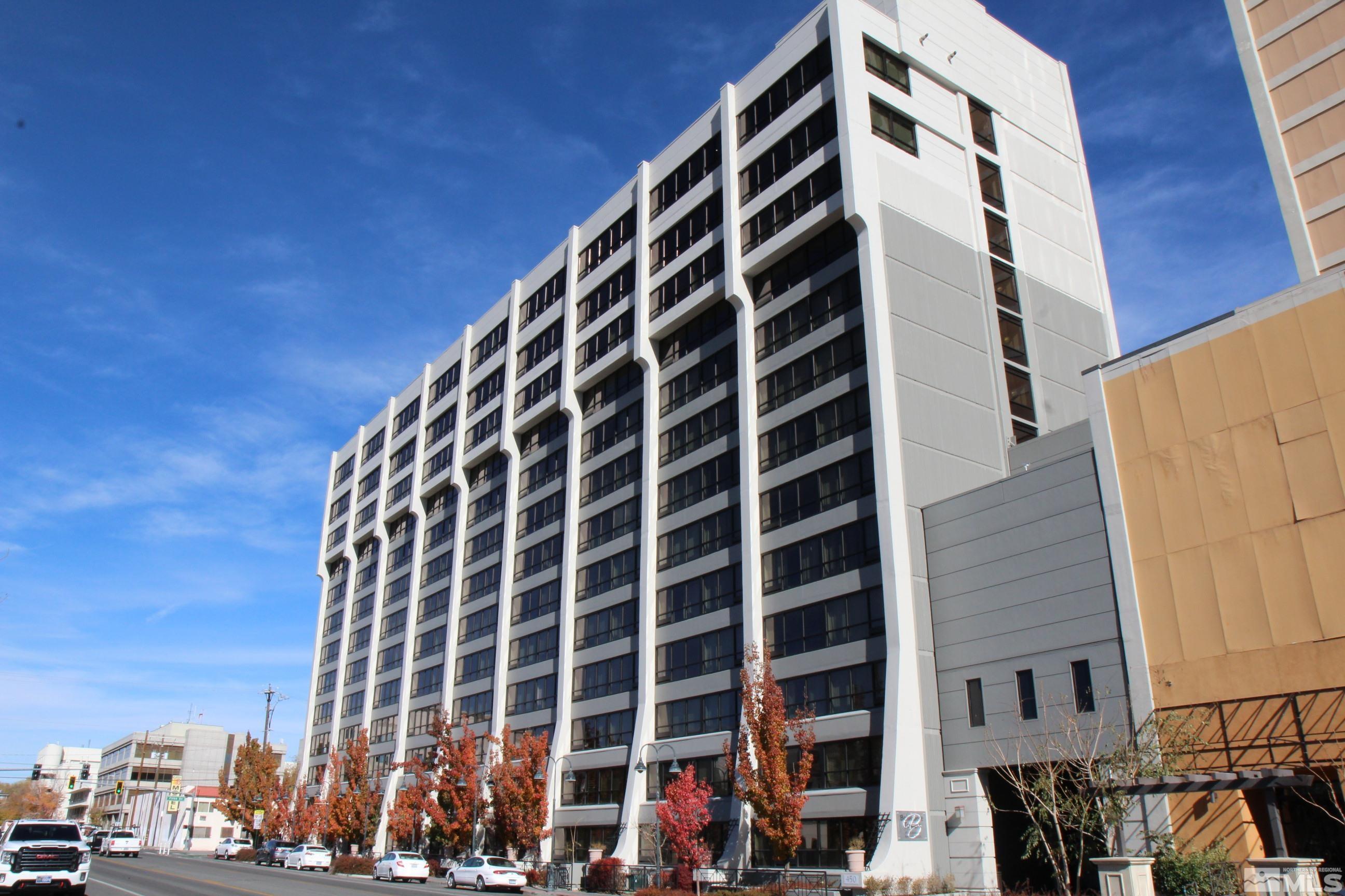 a front view of a building