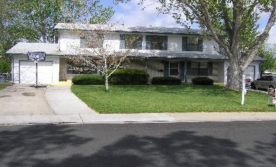 a view of a yard in front of house