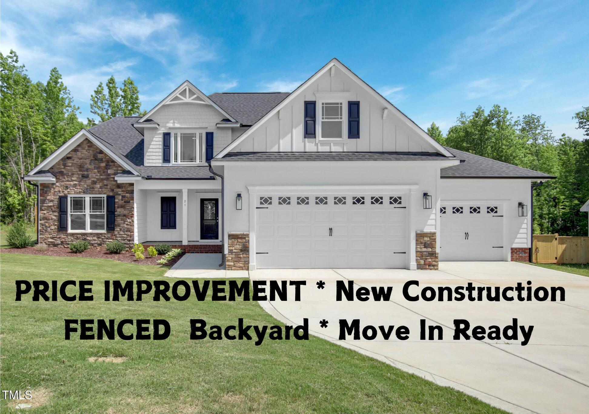 PRICE IMPROVEMENT - New Construction - F