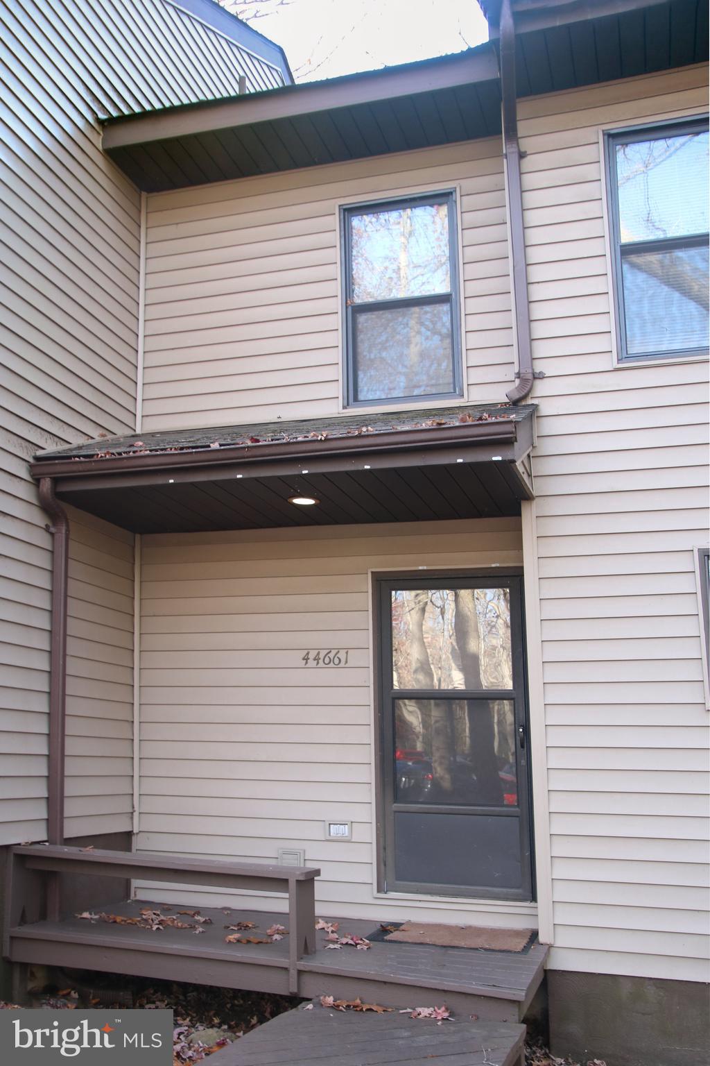 a view of a house with a window