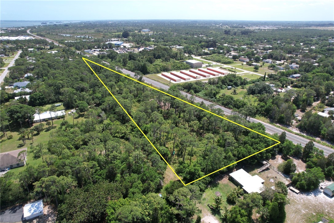 an aerial view of forest