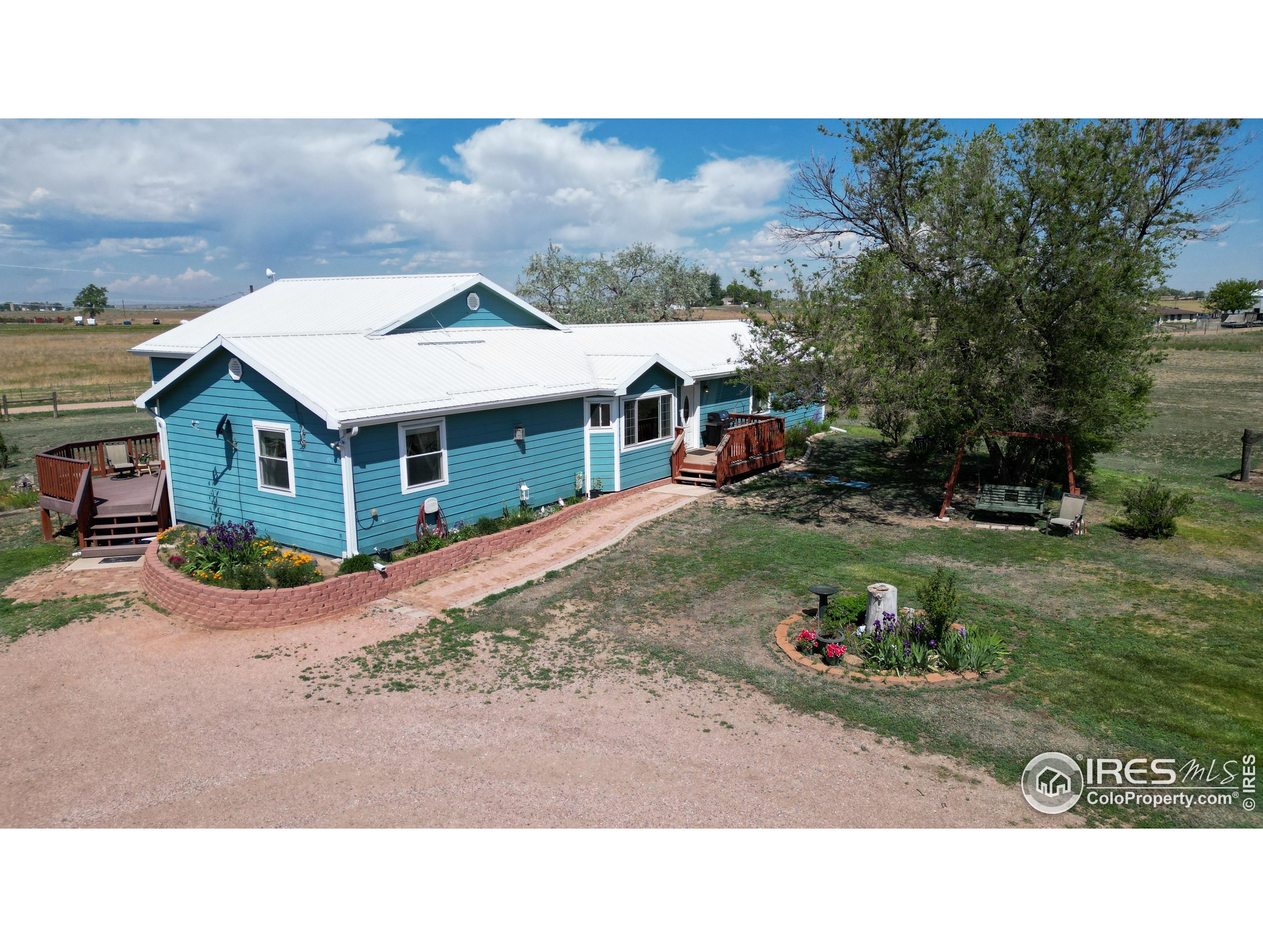 a picture of a house with a patio