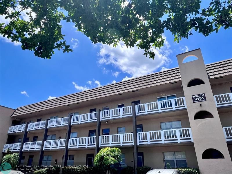 a front view of a building