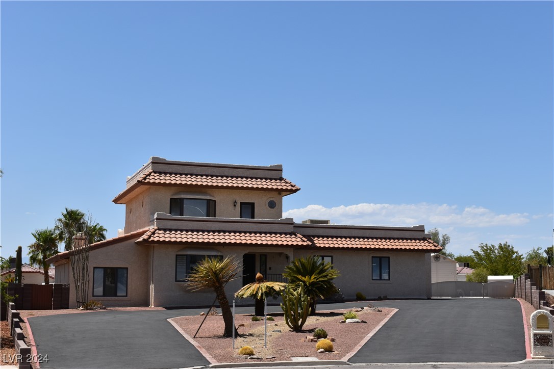 Front with circular driveway