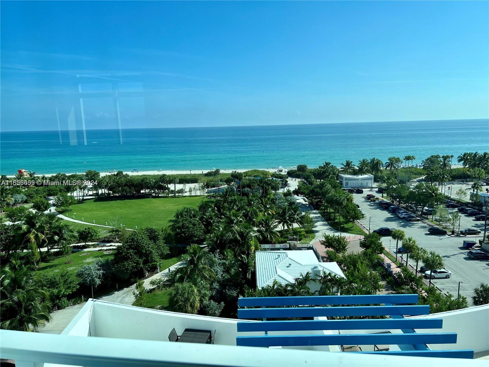 a view of yard with ocean view