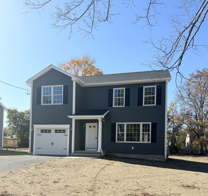 a front view of a house