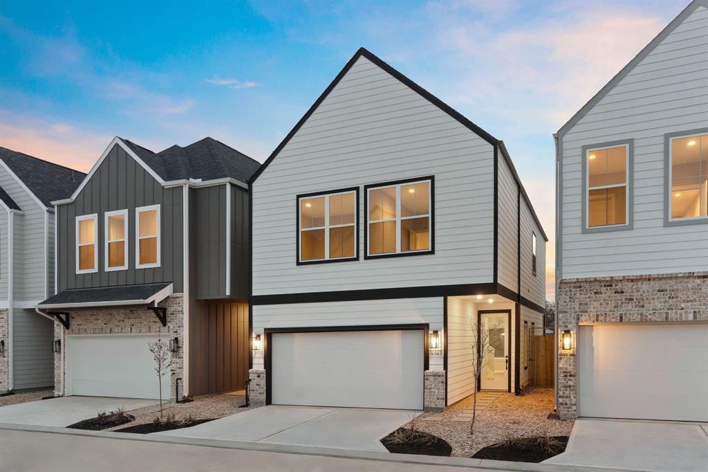 a front view of a house with entertaining space