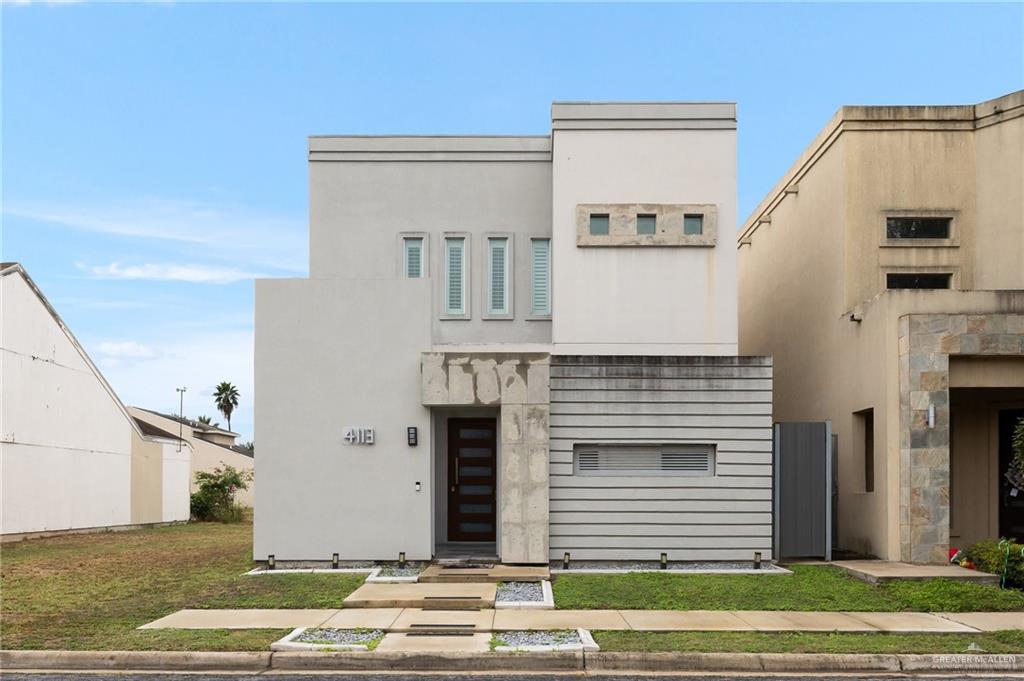 a view of a house with a balcony