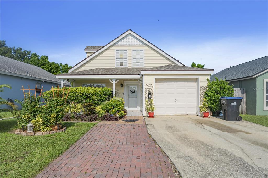 Front of Home has a double driveway.