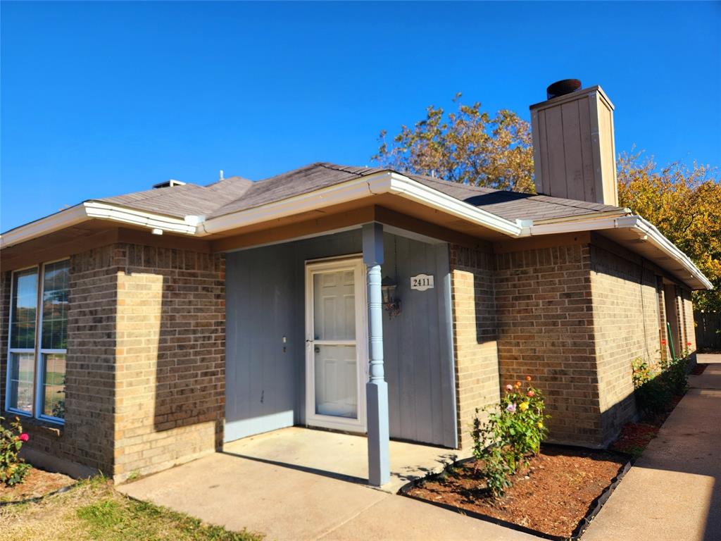 a front view of a house