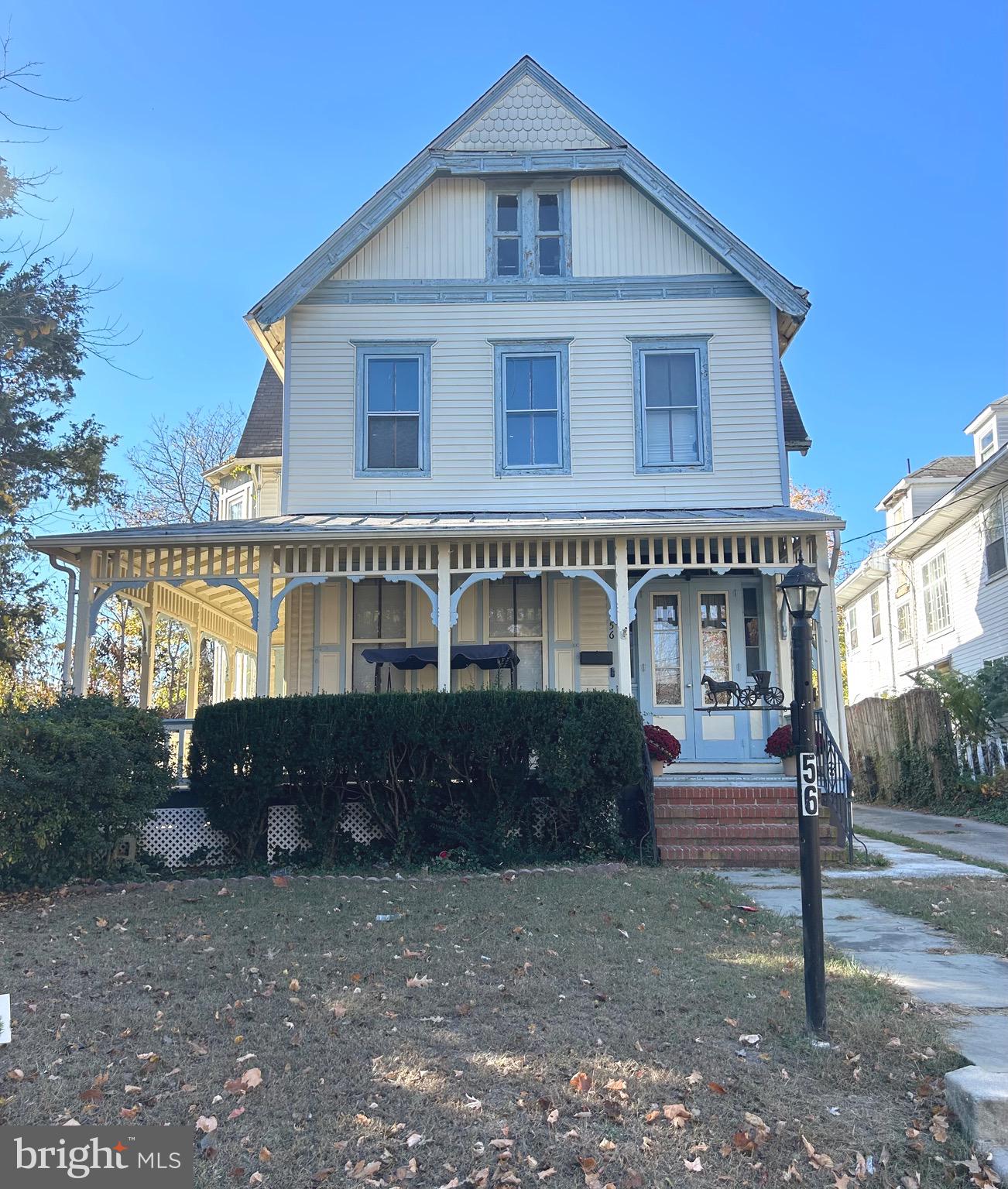 a front view of a house with balcony