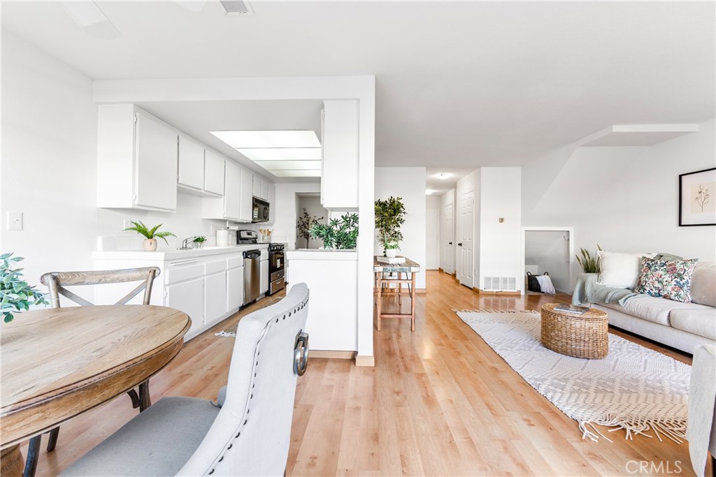 Living room, Kitchen and Dining area.