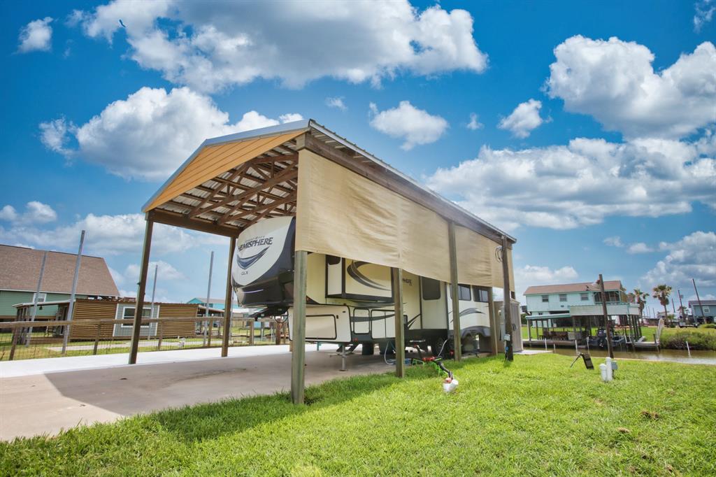 a view of a building with a yard