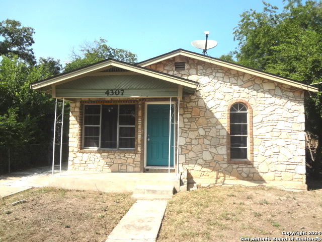 a front view of a house