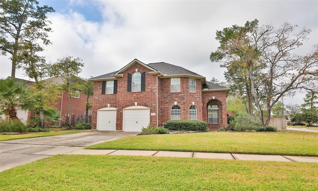 Custom cut Christmas lights are included with this lovely home.