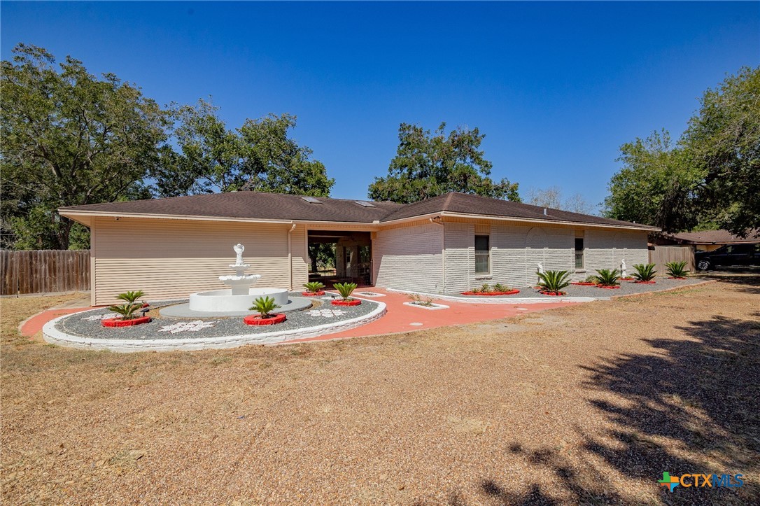 a front view of a house with space