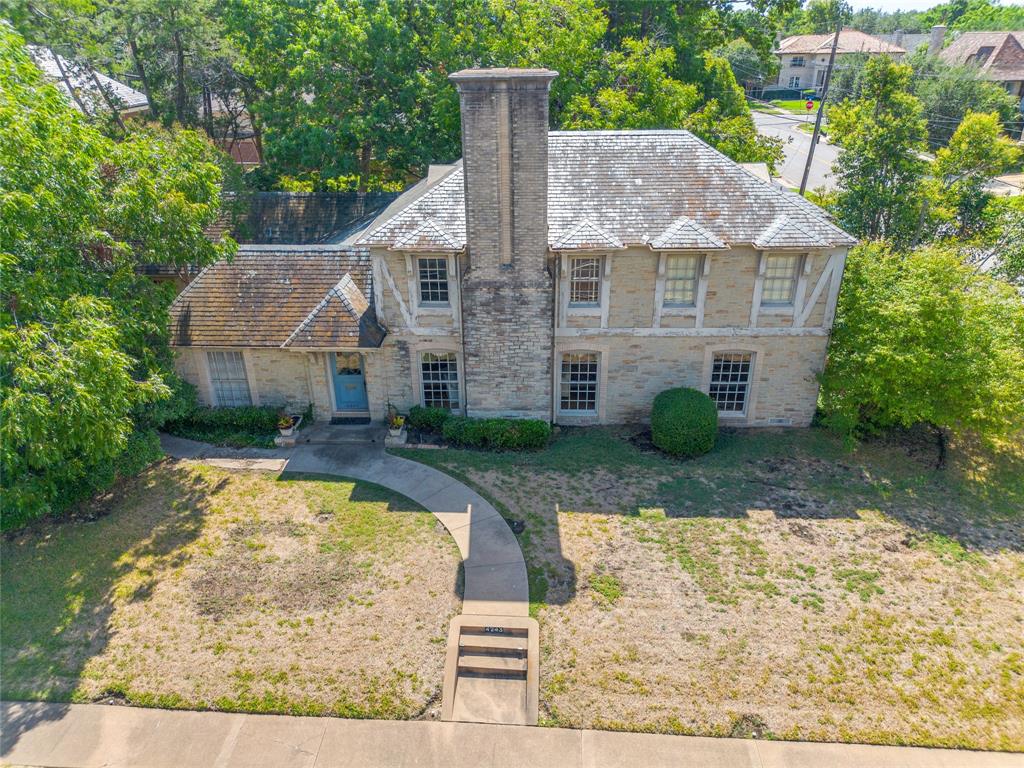 a aerial view of a house