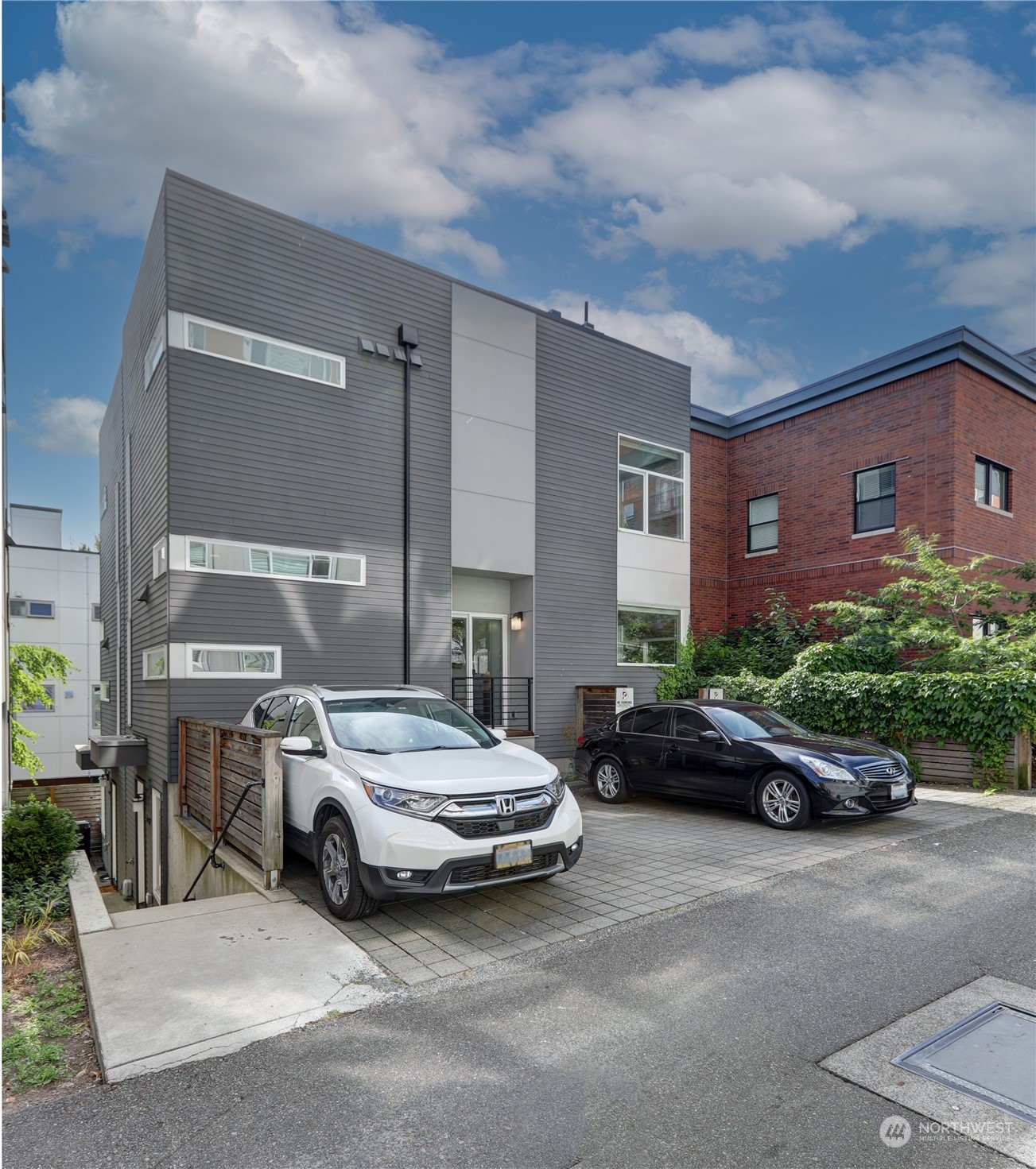 a car parked in front of house