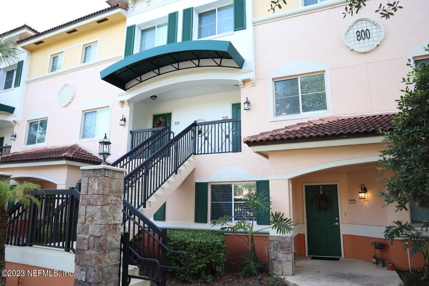 a front view of a house with balcony