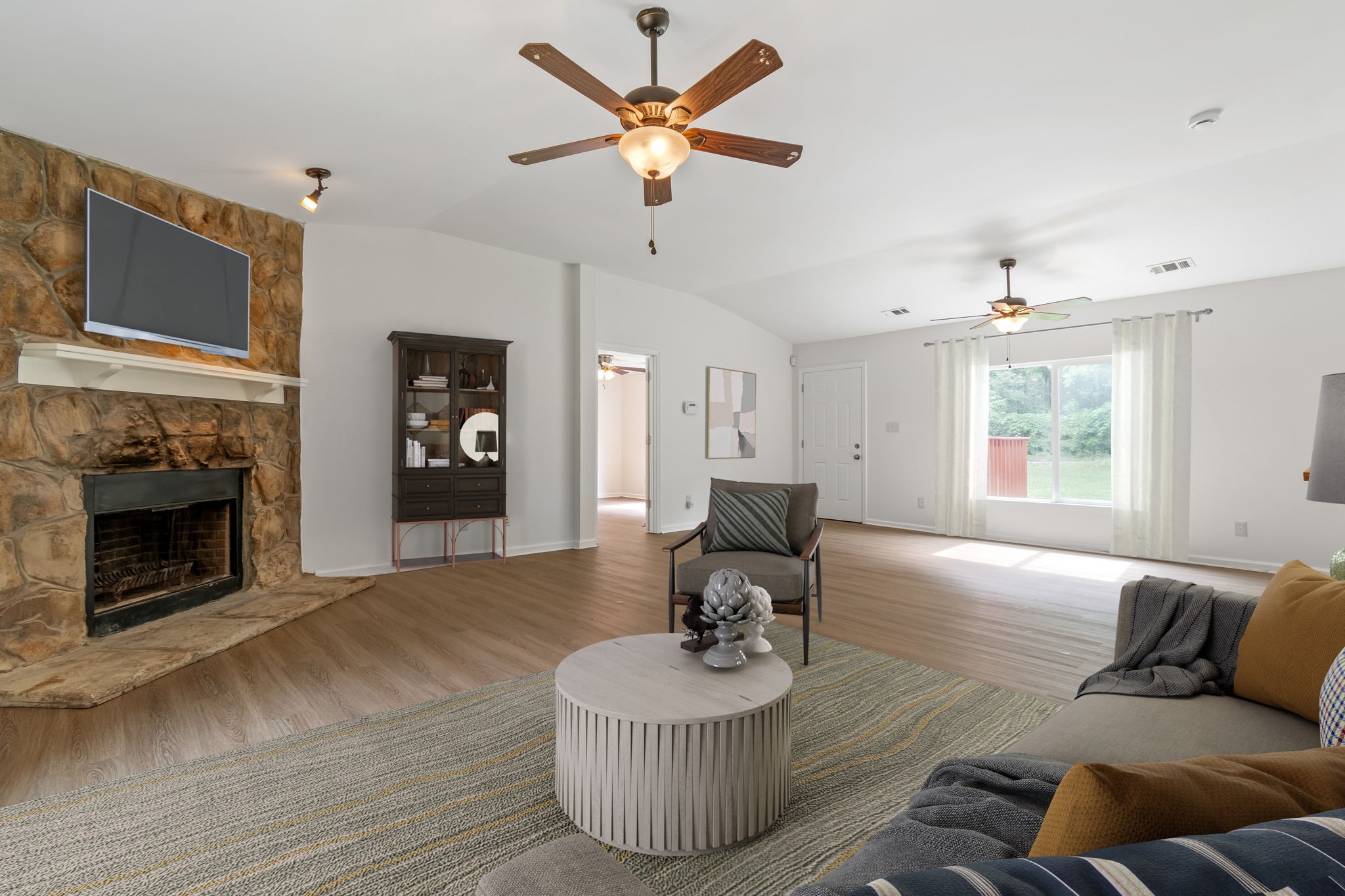 Virtually Staged Living Room