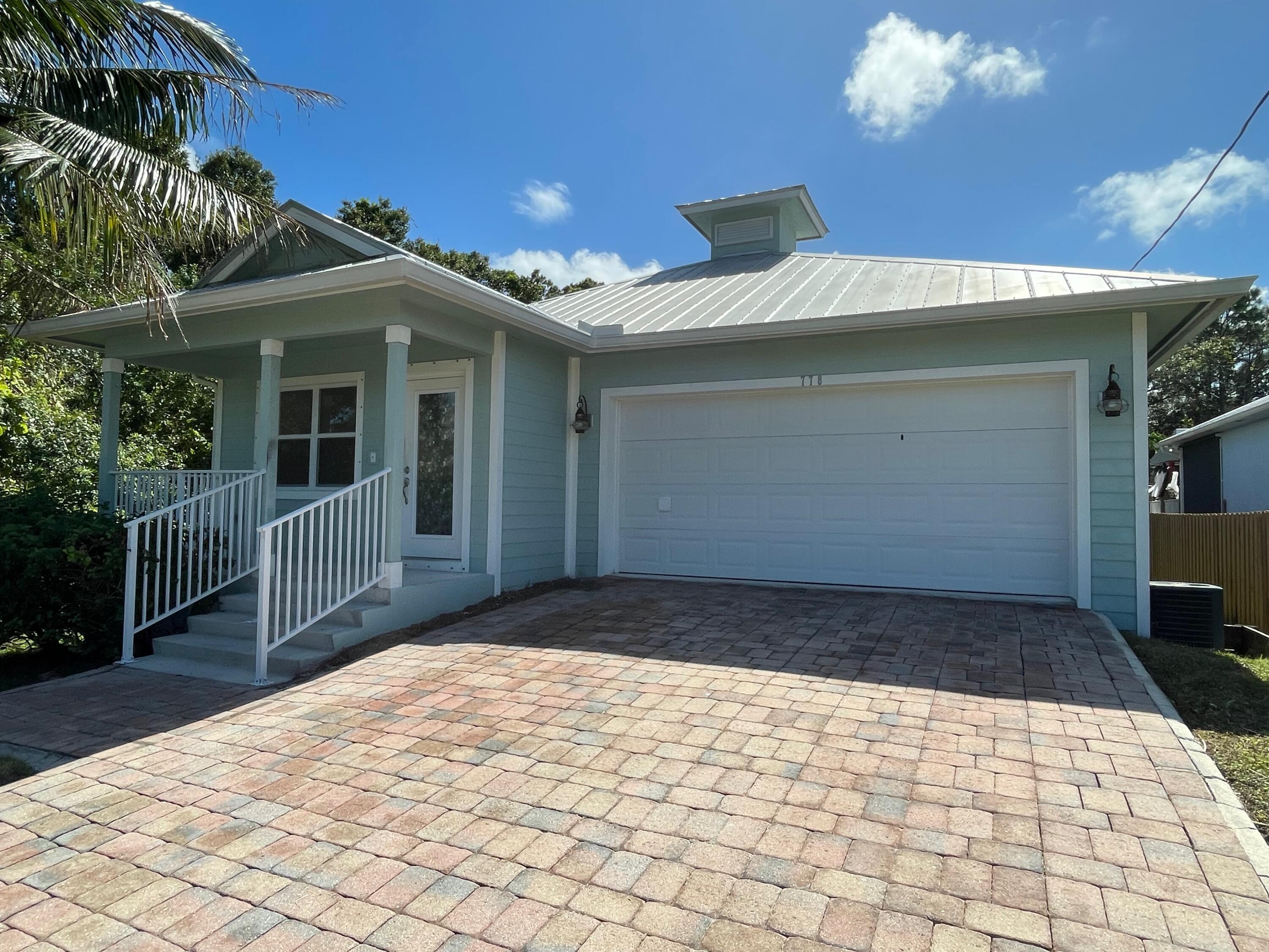 a front view of a house